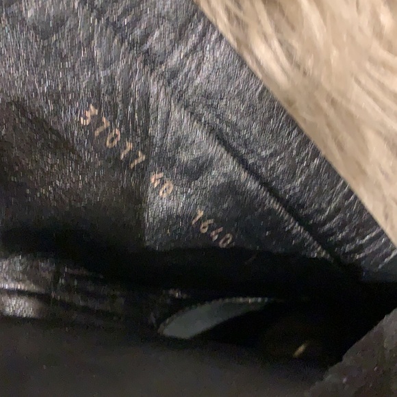 Giuseppe Zanotti Black Suede Fringe Mid Calf Boots - Picture 7 of 12